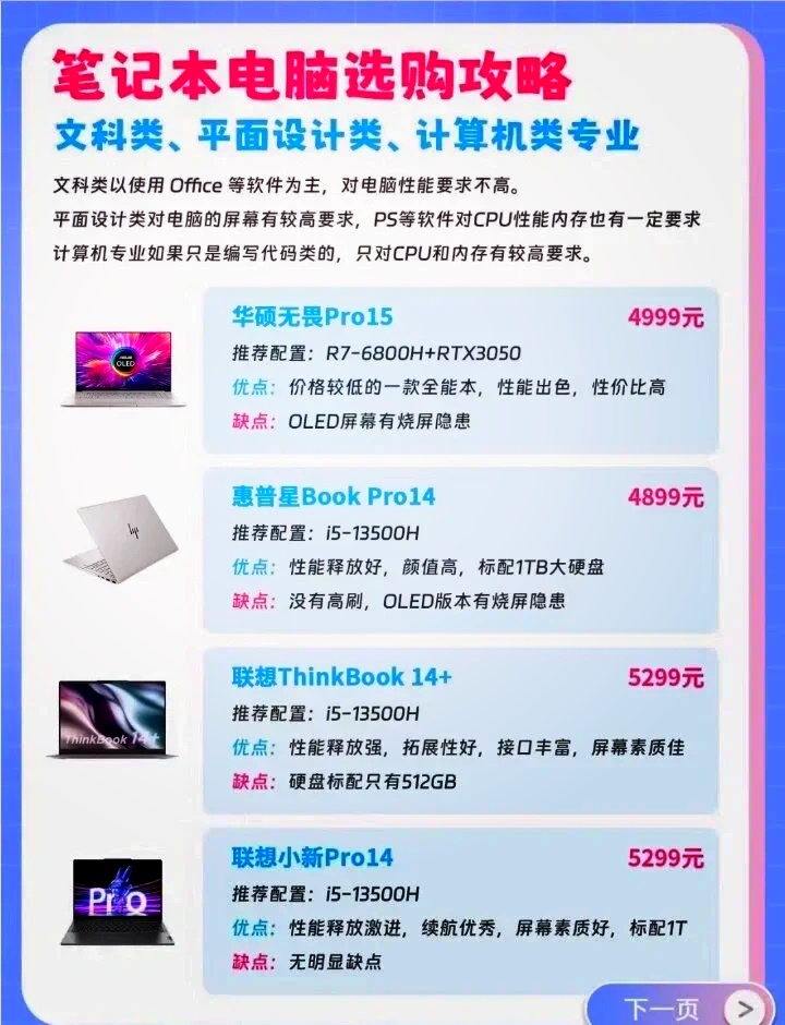 我想买笔记本电脑有什么推荐