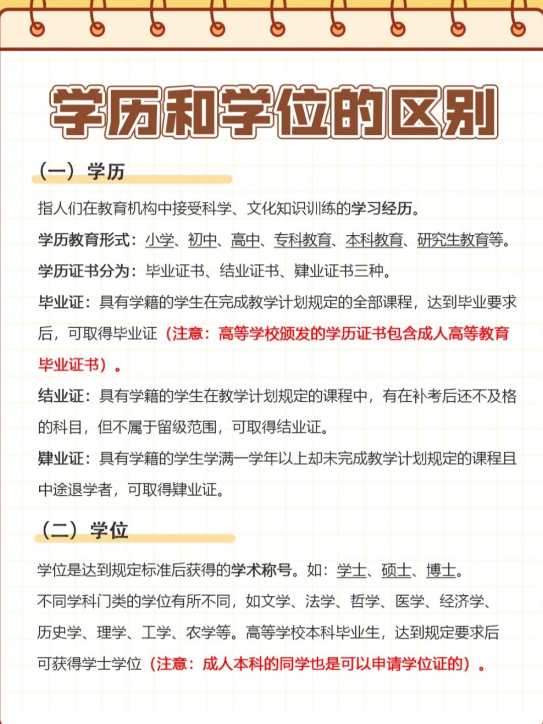 如何区分学历证书和学位证书
