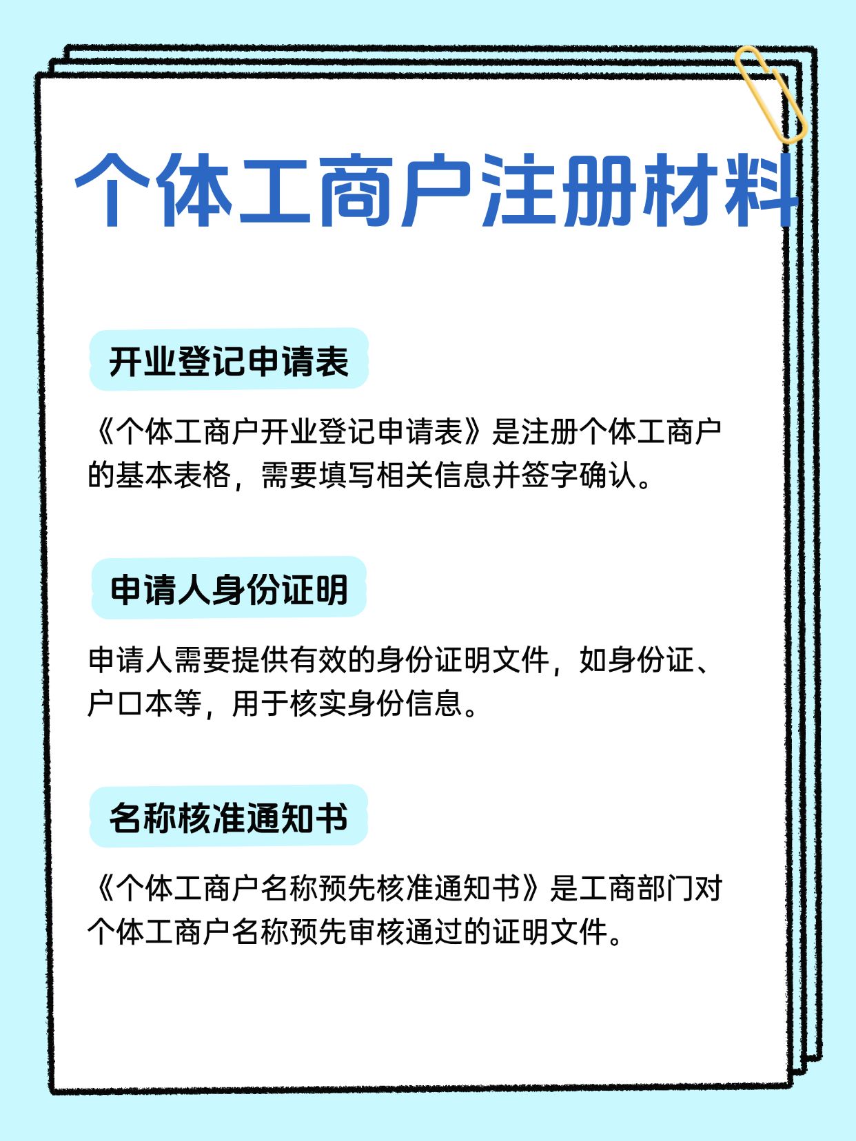注册公司工商需要什么材料