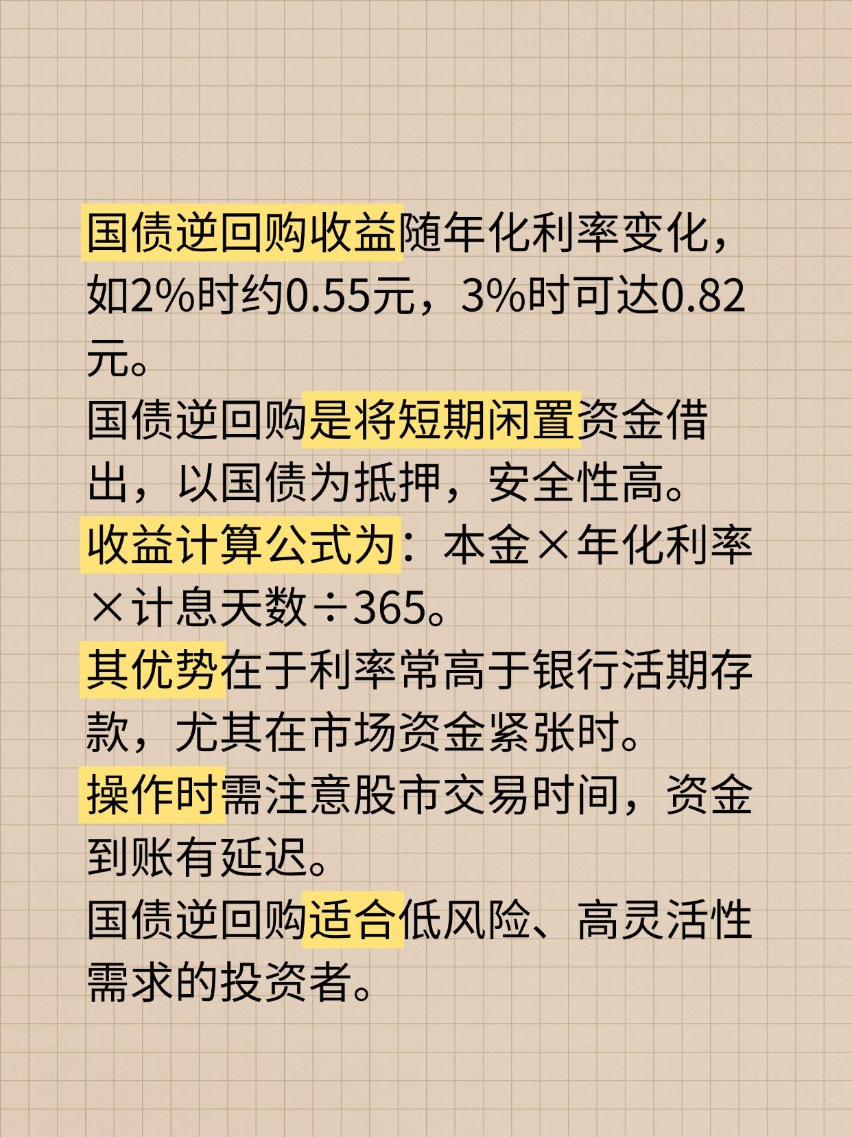 怎样买国债逆回购收益会翻倍