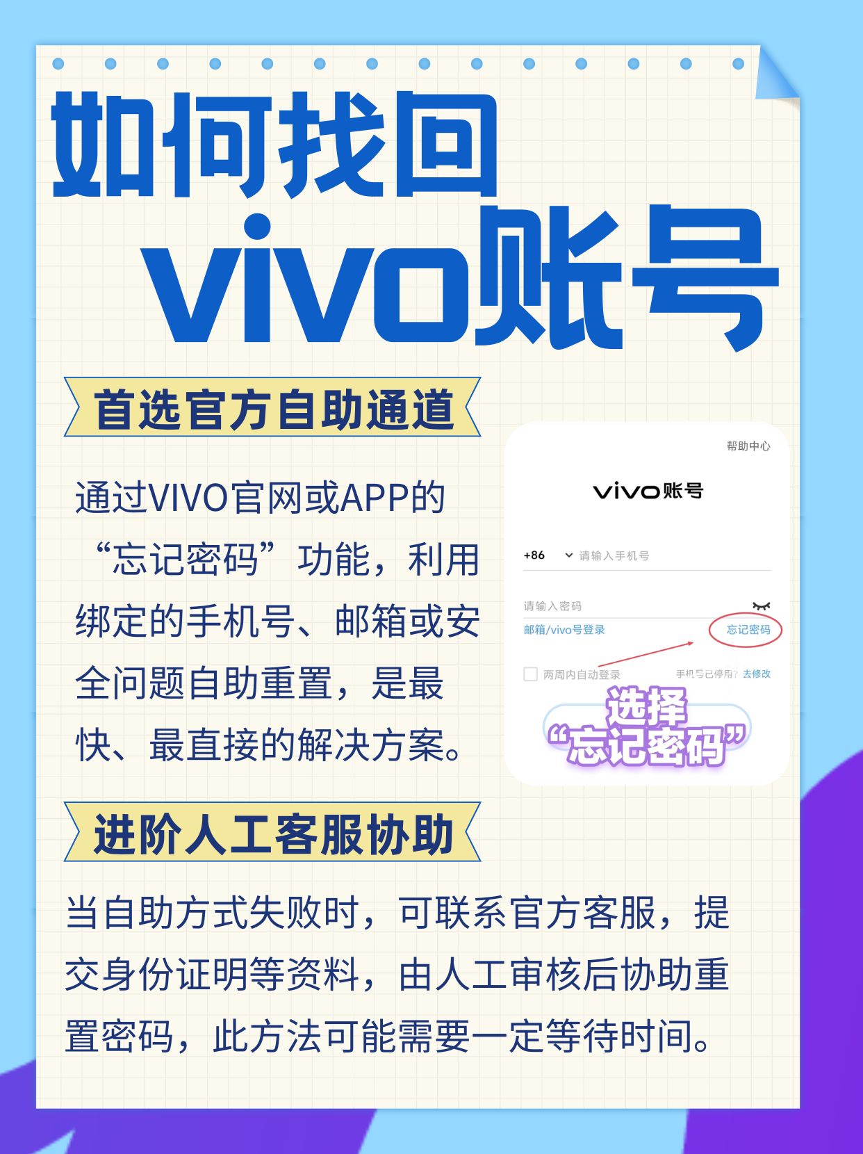 如何从新注册vivo账号